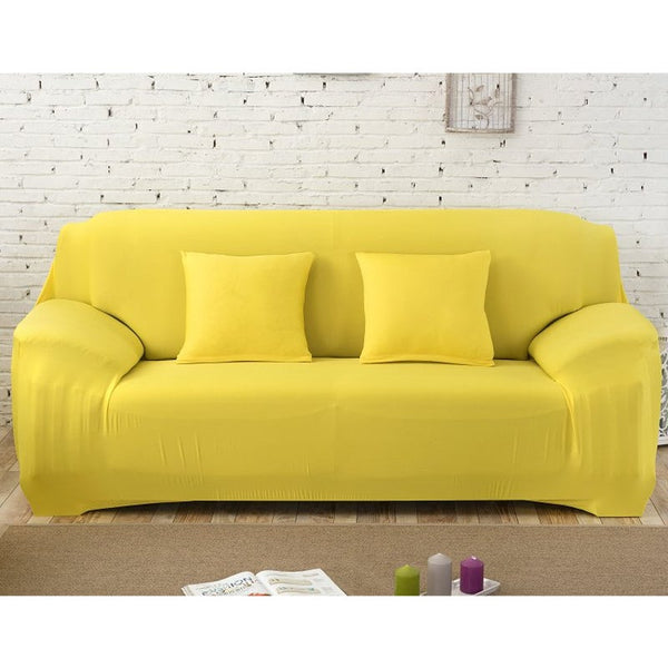 3 Seater High Stretch Sofa Cover Couch Lounge Protector Slipcovers Solid Colours
