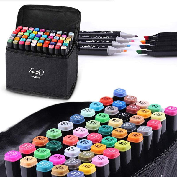 Markers With Double Tip Head Pens For Colouring Art Tool Supplies