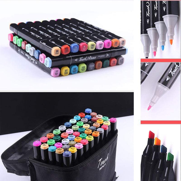 Markers With Double Tip Head Pens For Colouring Art Tool Supplies