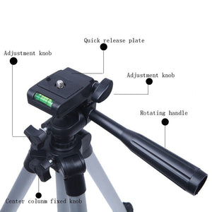 3110A Pro Camera Tripod Lightweight Flexible Portable Three Way Head For Sony Canon Nikon