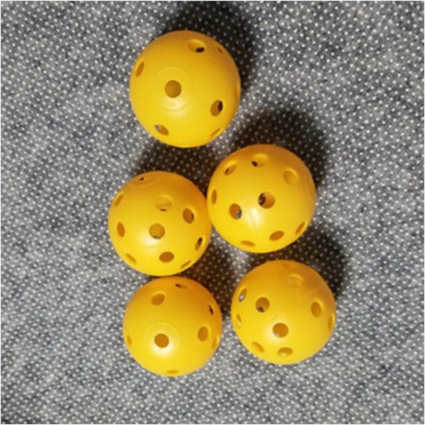 35Pcs 41Mm Golf Training Balls Plastic Airflow Hollow With Hole Outdoor Practice Accessories