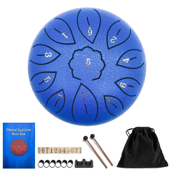 11 Tone 6 Inch C Steel Tongue Drum Percussion Musical Instruments