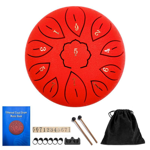11 Tone 6 Inch C Steel Tongue Drum Percussion Musical Instruments