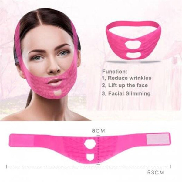 3D Silicone Facial V Shaped Slimming Mask Anti Wrinkle Face Lifting