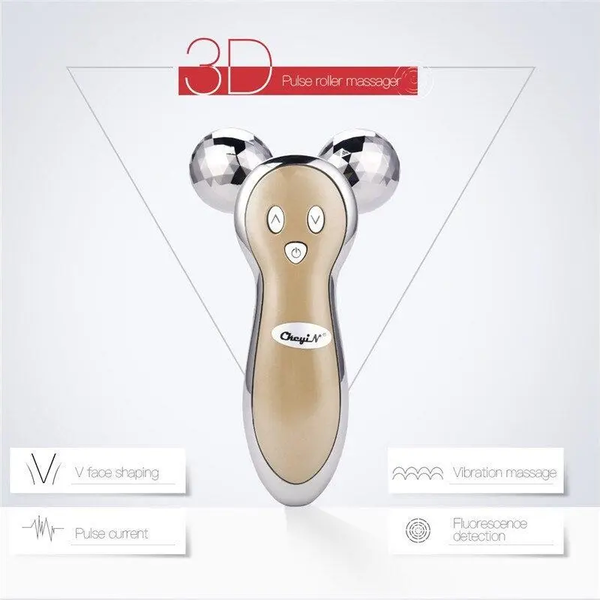 3D V Face Ball Roller Massager Facial Lifting Firming Full Body Slimming Wrinkle Removal Pulse Skin Care Beauty Tool