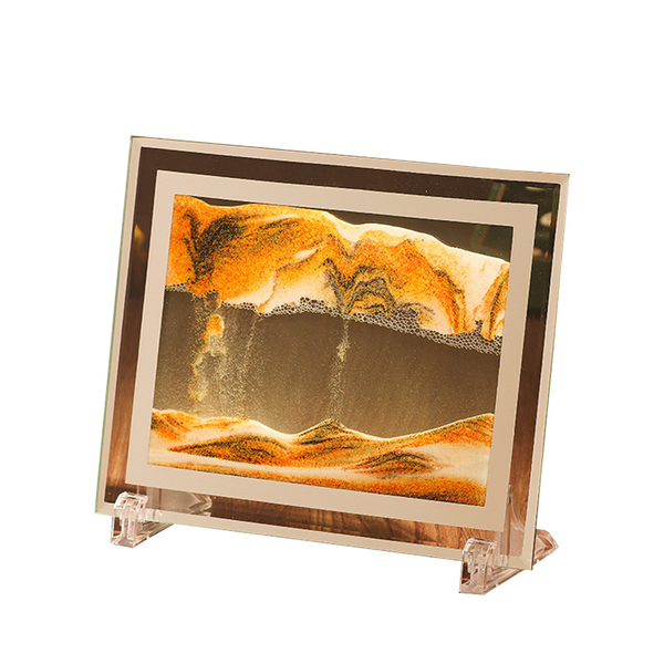 3D Moving Sand Photo Frame Glass Landscape Desktop Dcor