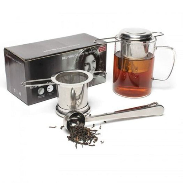 Tea Infuser304 Stainless Steel Filter With Double Handles For Hanging On