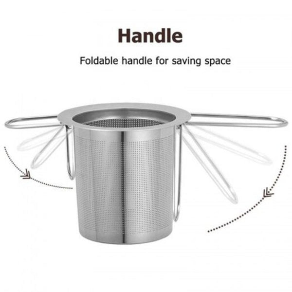 Tea Infuser304 Stainless Steel Filter With Double Handles For Hanging On