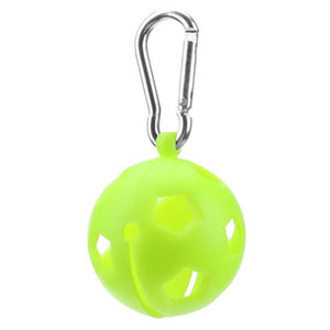 3Pcs Golf Ball Protective Holder Cover Portable Silicone Sleeve Carabiner Sport Keychain Training Accessory