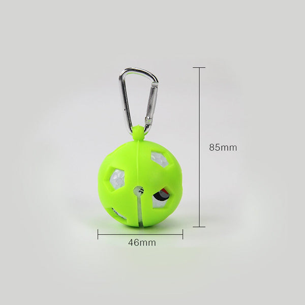3Pcs Golf Ball Protective Holder Cover Portable Silicone Sleeve Carabiner Sport Keychain Training Accessory