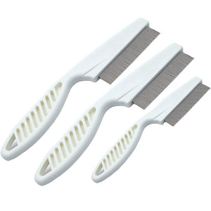 3 Pieces Pet Dog Stainless Steel Teeth Comb Flea Shedding Pets Grooming