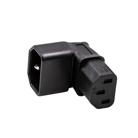 3Pin Iec Connector Up 90 Angled 320 C14 Male To C13 Female Power Adapter Ac Plug For Lcd Wall Mount Tv