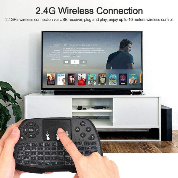 2.4Ghz Wireless Keyboard Touchpad Mouse Remote Control For Android Tv Box Smart Pc Notebook