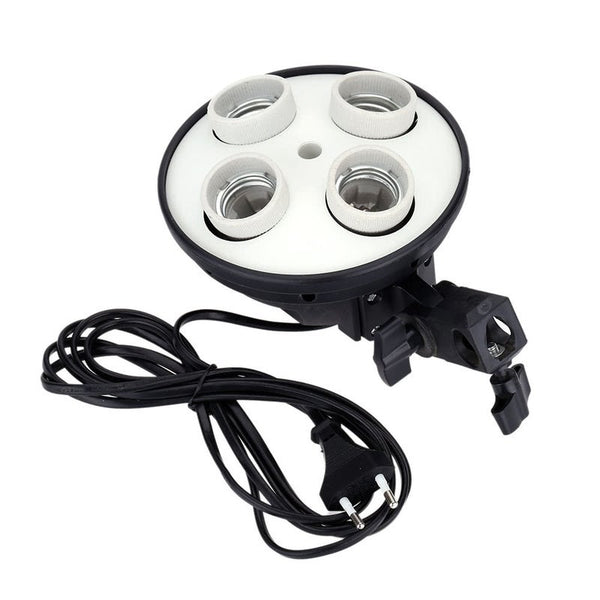 4 In 1 E27 Base Socket Light Lamp Bulb Holder Adapter For Photo Video Studio Softbox