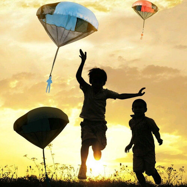 4 Pcs Tangle Free Toy Parachute Simply Toss It High And Watch Fly