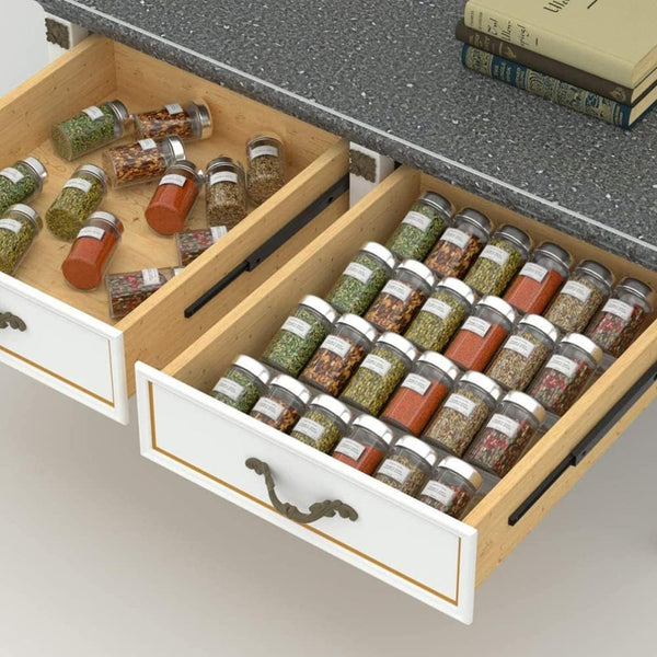 4-Tier Spice Rack Drawer Organiser For Kitchen