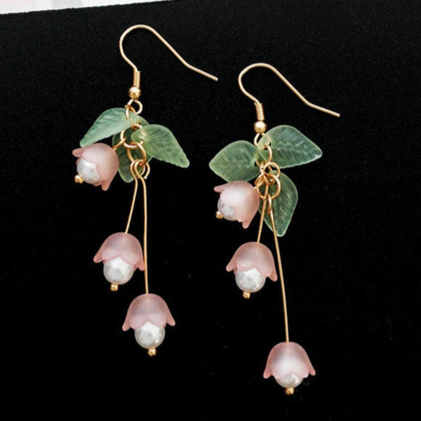 Lily Of The Valley Flower Female Earrings