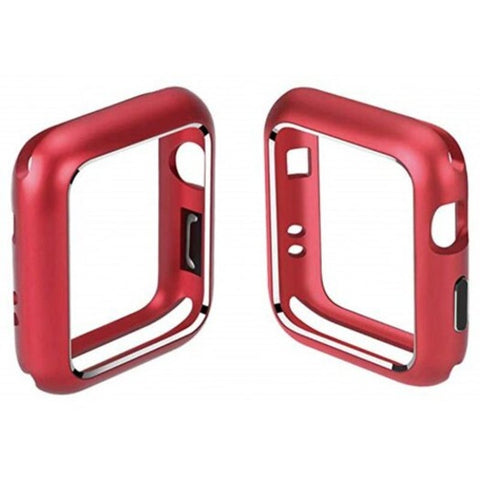 42Mm Magnetic Adsorption Metal Frame Protective Case For Iwatch Series 3 / 1 Red