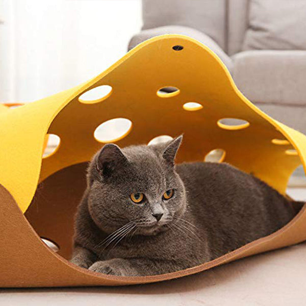 Collapsible Felt Cat Tunnel Nest Interactive Toys
