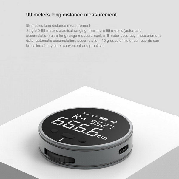 Portable Electronic Ruler Digital Distance Curve Volume Measurement Tool