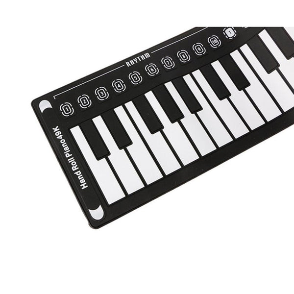 49 Key Hand Rolled Piano Portable Folding Electronic Beginner Practice With Speakers Suitable For Children