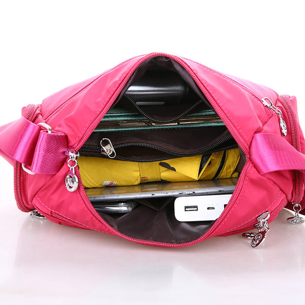 Women Shoulder Bag Multi-Pocket Design Waterproof Casual Crossbody