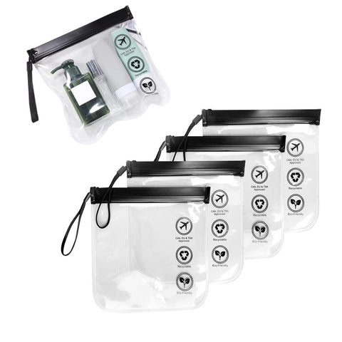 4 Carryon Clear Liquids Bag Toiletry For Air Travel And Organization
