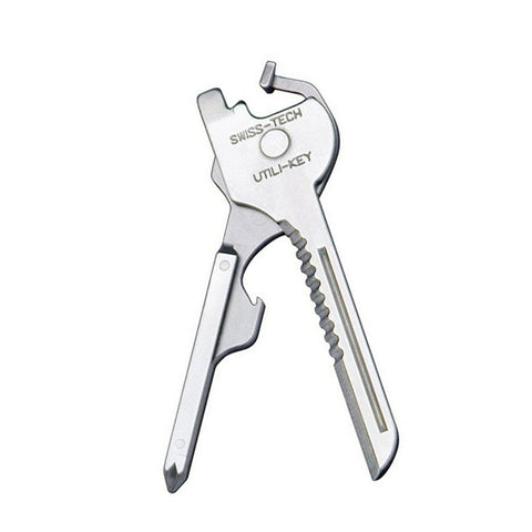 4Pcs Gear Mini Utilities Key Shape Ring Pocket Opener Screwdriver Keychain Survive Tool Multipurpose Knife