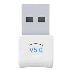 5.0 Bluetooth Dongle Wireless Wifi Adapter Free Flooding Audio Receiver Transmitter White