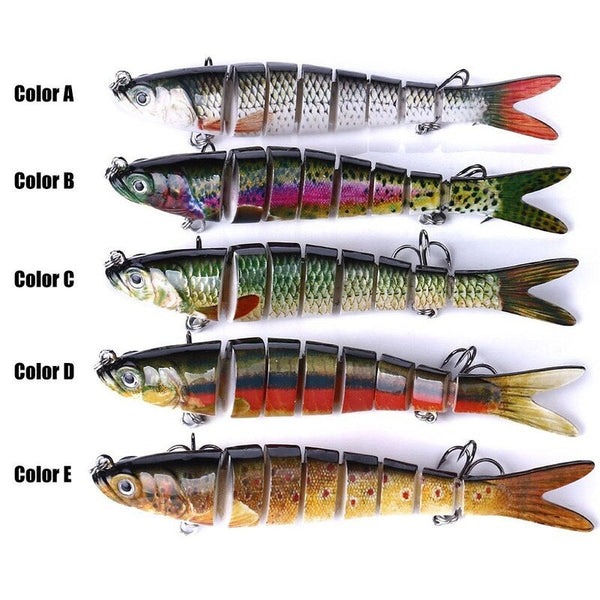5.4 Inch 13.7Cm 27G Multi Jointed Sinking Wobblers Fishing Lures