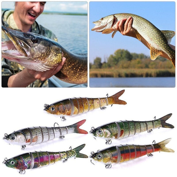 5.4 Inch 13.7Cm 27G Multi Jointed Sinking Wobblers Fishing Lures 05