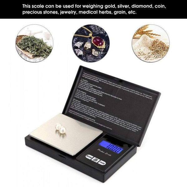 Computer 500G X 0.1G Mini Portable Jewellery Scale High Accuracy Led Digital Pocket Gold Silver Diamond Electronic