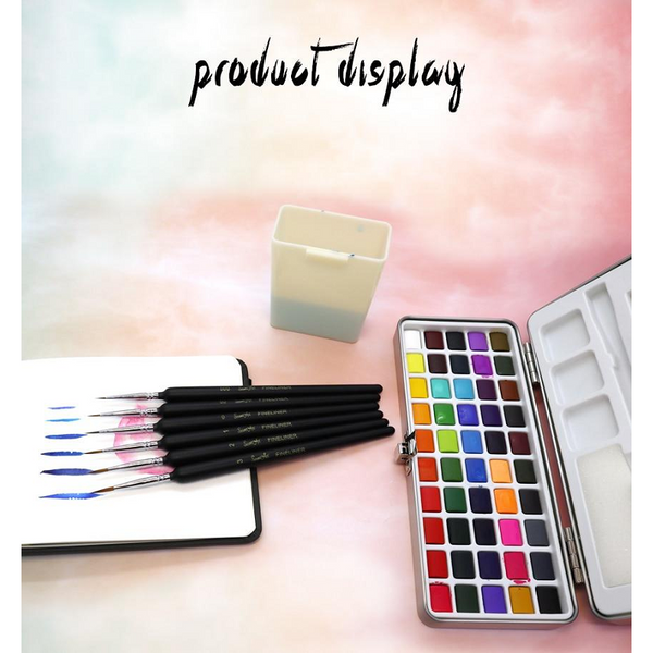 50 Colours Watercolour Paint Set In Portable Metal Box