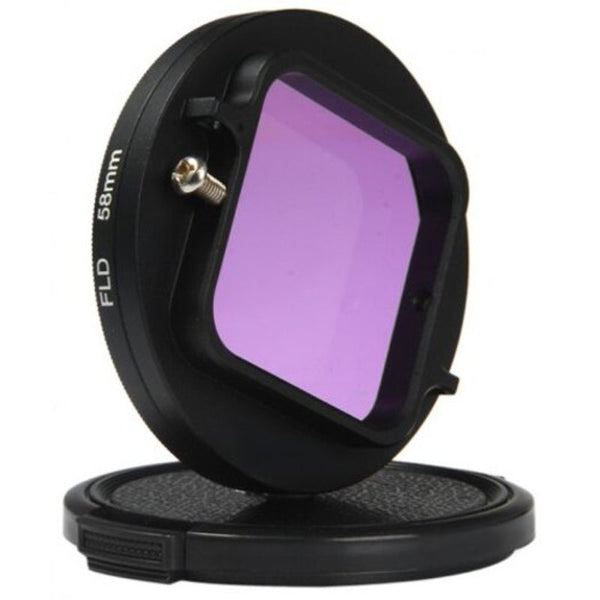 58Mm Color Filter Square Adapter Ring Lens Cover Set Fld Purple