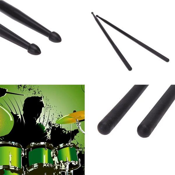 5A Hitter Drumstick For Jazz 2Pcs Black