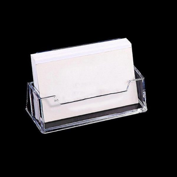 5Pc Clear Desk Shelf Box Storage Display Stand Acrylic Desktop Holder Plastic Transparent Business Card