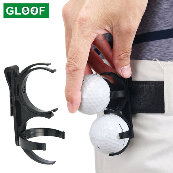 5Pcs Black Portable Folding Plastic Golf Ball Clamp Storage Holder With Belt Clipgolfing Sporting Training Accessory