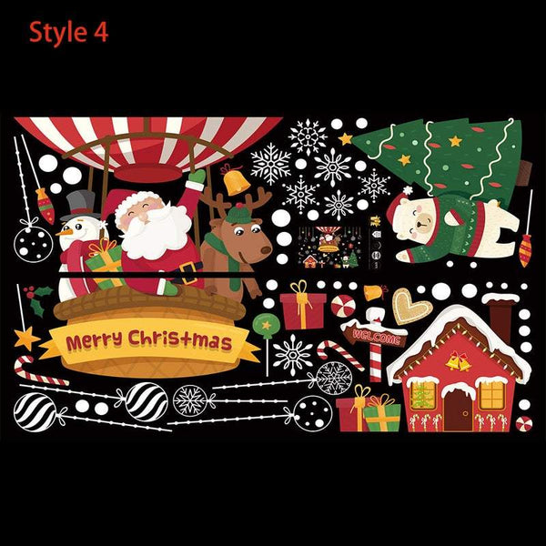 Decorative Stickers 60 X 90Cm Christmas Window Clings Decal Wall