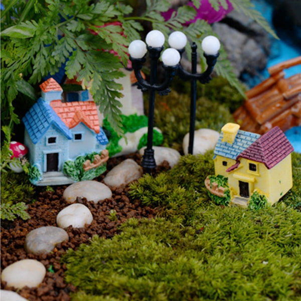 Fairy Miniatures Castles Terrarium Figurines House Villa Woodland Garden Decoration