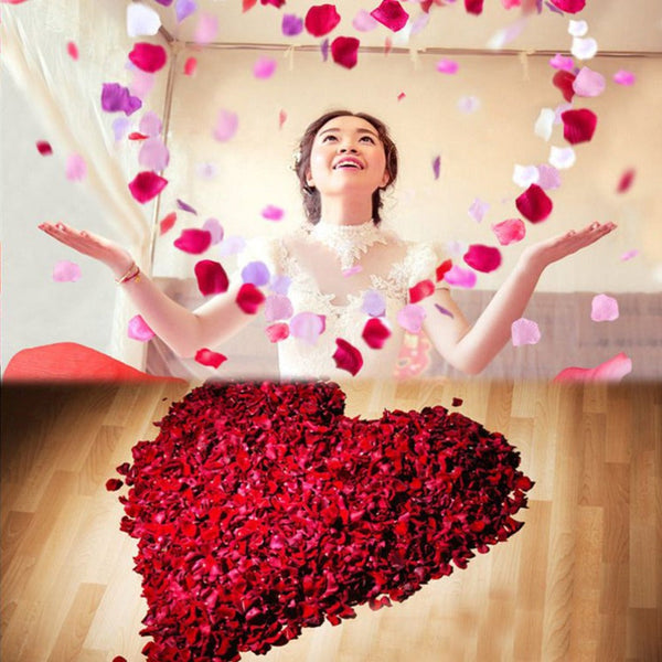 800Pcs Artificial Silk Rose Flower Petals Wedding Party Ceremony Table Decor