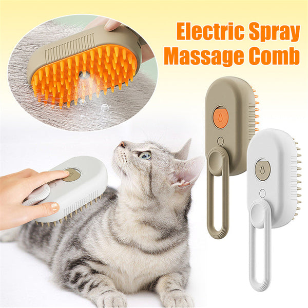 Cat Steam Brush Steamy Dog 3 In 1 Electric Spray Hair Brushes For Massage Pet Grooming Comb Removal Combs Products