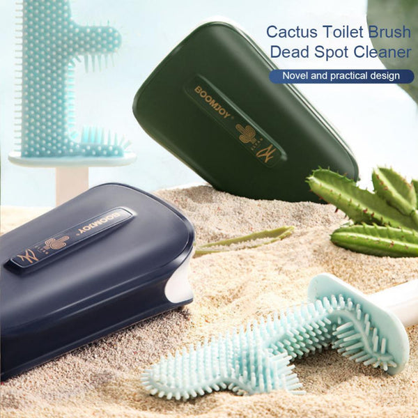 Multi-Angle Flexible Cactus Toilet Brush Cleaning Supplies