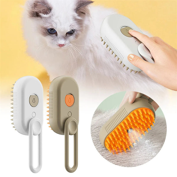 Cat Steam Brush Steamy Dog 3 In 1 Electric Spray Hair Brushes For Massage Pet Grooming Comb Removal Combs Products
