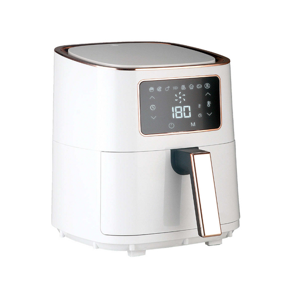 7L Digital Air Fryer (White Rose Gold) 1700W, <200C, 8 Cooking Settings