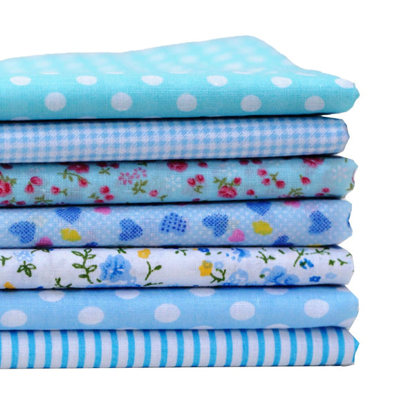 7Pcs 25X25cm Diy Cotton Fabric Printed Cloth Sewing Quilting Fabrics For Patchwork