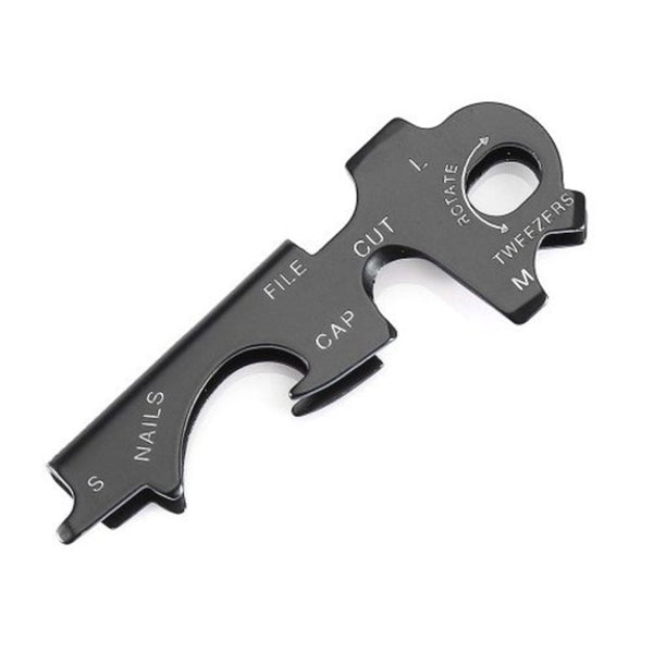 8 In 1 Stainless Steel Key Accessory Tool Silver