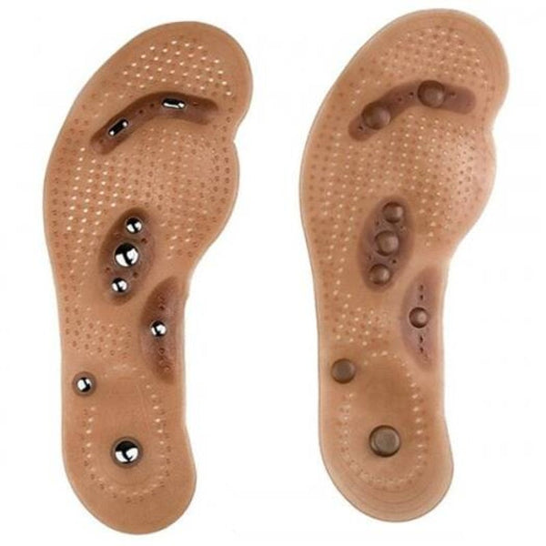 8 Magnet Body Detoxification Weight Loss Magnetic Therapy Acupuncture Foot Acupoint Insole Brown Sugar Men's 41 45 Yards Can Be Cut
