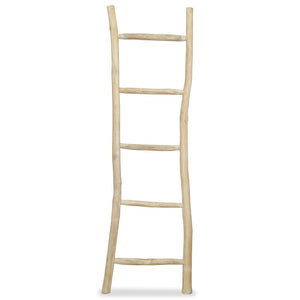 Towel Ladder With 5 Rungs Teak 45X150 Cm Natural