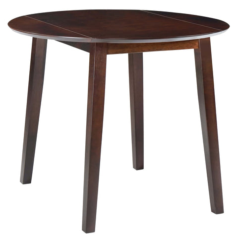 Drop-Leaf Dining Table Round Mdf