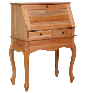 Secretary Desk 78X42x103 Cm Solid Mahogany Wood